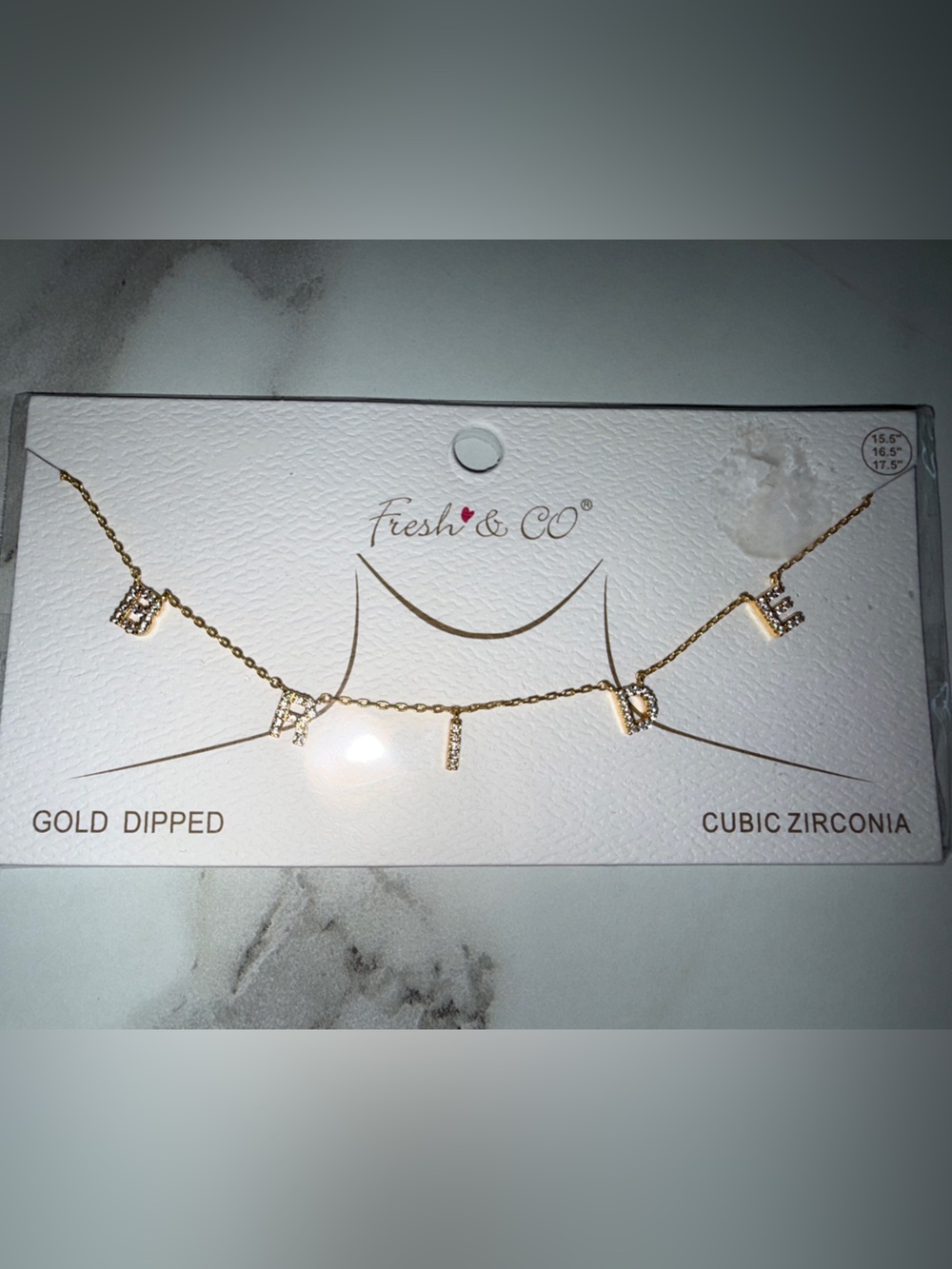 BRIDE : Cubic Zirconia Necklace